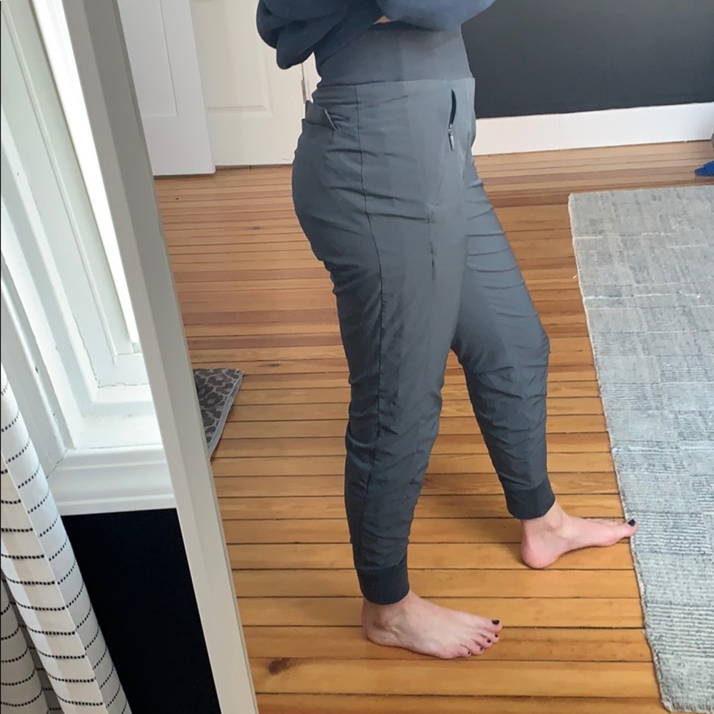 Size 2 athlete grey double lined joggers
